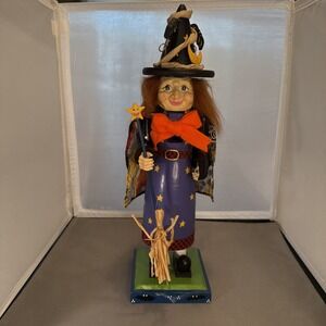 Vintage HALLOWEEN WITCH Nutcracker BATS Witch Broom WITCH HAT🎃 🖤